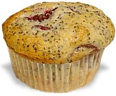 Kirsch- Mohn- Muffin