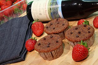 Rotwein- Schoko- Muffin 3